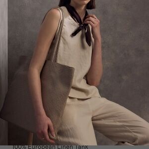 Quince Linen Top And Trousers